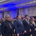 بدء مؤتمر حزب مصر أكتوبر لدعم المرشح عبد الفتاح السيسى بالإسكندرية.. صور